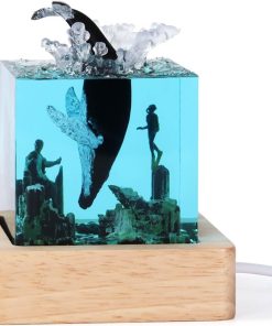 Modern Whale Figurine Lamp Night Light
